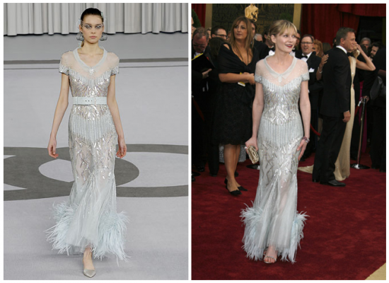 The Oscars Gowns Runway vs. Red Carpet